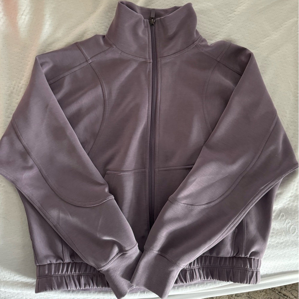 Lululemon Athletica Brushed Softstreme Zip Up Jacket